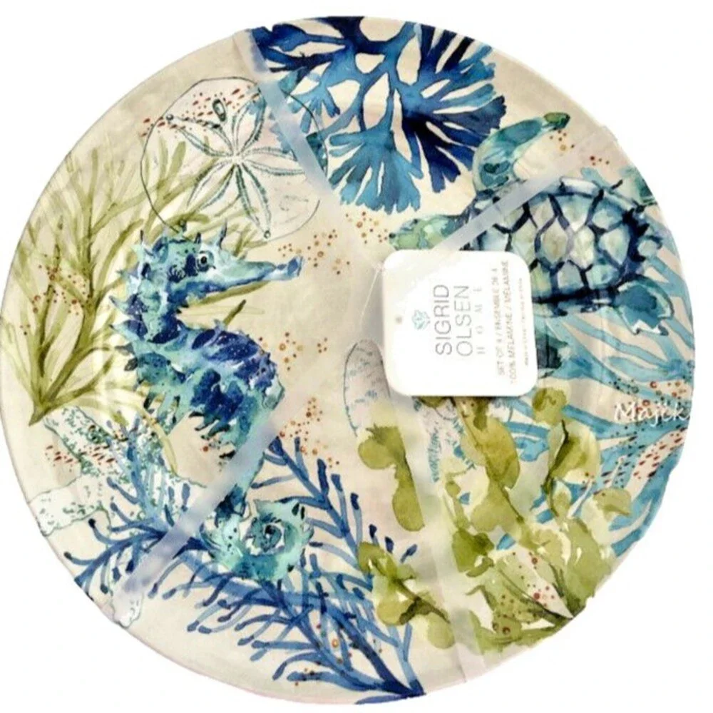 Sigrid Olsen Turtle Seahorse Sea Melamine 11